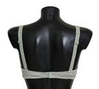 Dolce & Gabbana Green Balconcino Bra Floral Lace Underwear