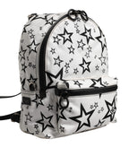 Dolce & Gabbana White DG Stars Print Nylon Travel Backpack Bag