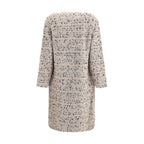 Fabiana Filippi Multicolor Fleece Wool Coat