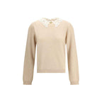 Fabiana Filippi Lace collar Sweater