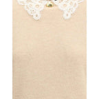 Fabiana Filippi Lace collar Sweater