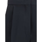 Fabiana Filippi Black Acetate Casual Pants