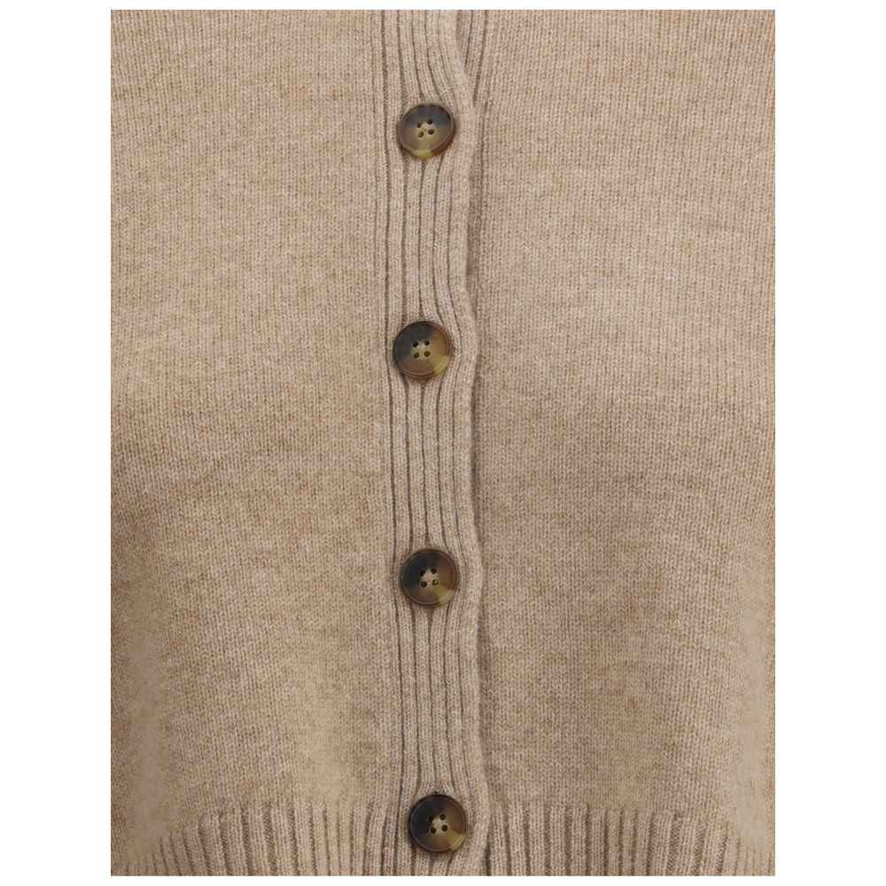 Loulou De Saison Beige Cashmere Cardigan