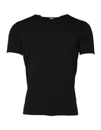 Dolce & Gabbana Black Modal Men Crew Neck Underwear T-shirt