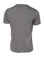 Dolce & Gabbana Gray #DGFamily Cotton Crew Neck T-shirt