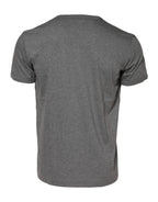 Dolce & Gabbana Gray Cotton Crew Neck Short Sleeves T-shirt