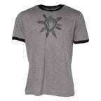 Dolce & Gabbana Gray Sacred Heart Cotton Crew Neck T-shirt