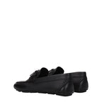 Valentino Garavani Black Leather Slip-On Loafers