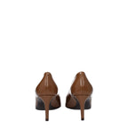 Dolce & Gabbana Brown Leather High Heel Pumps