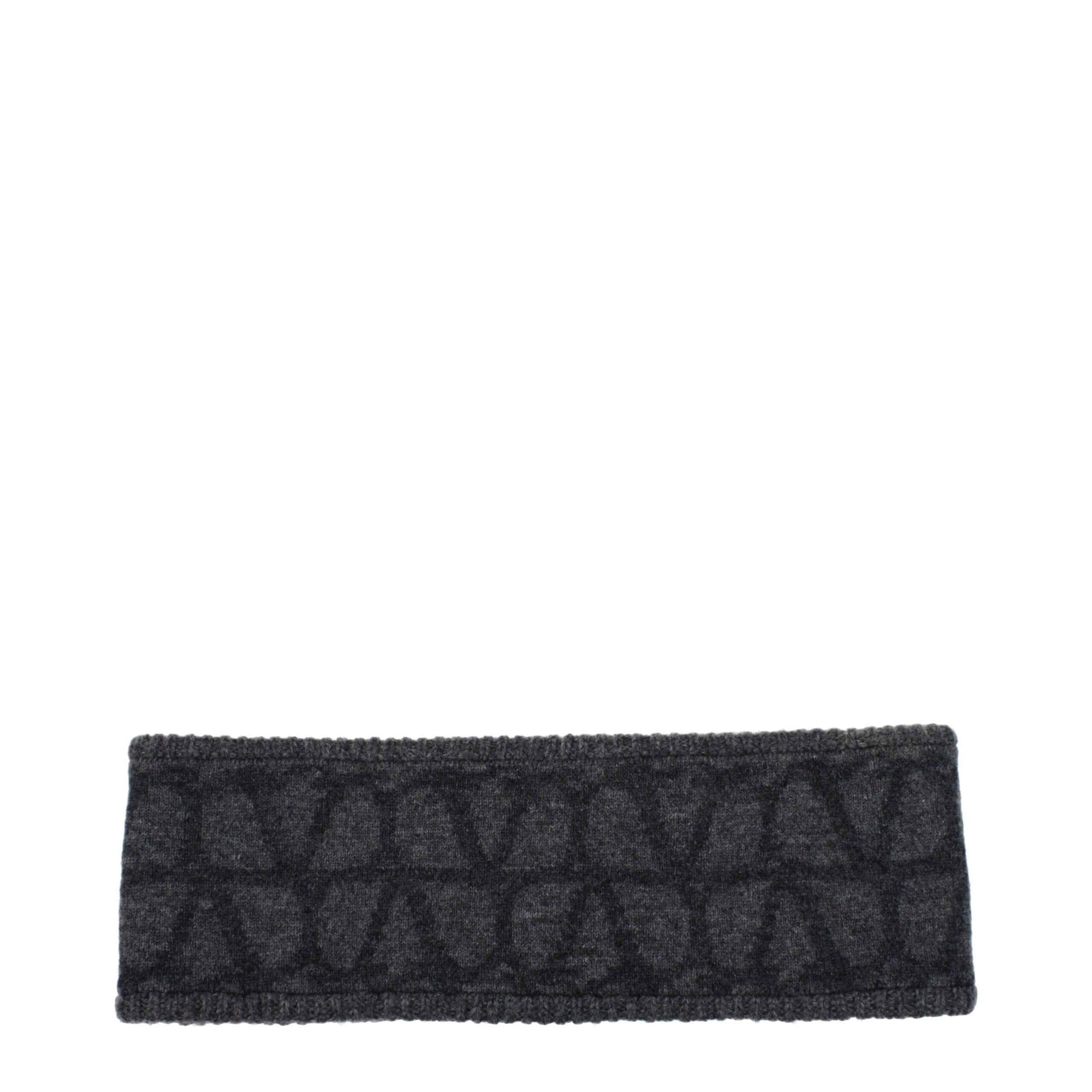 Valentino Garavani Gray Wool Headband