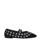 Stella McCartney Black Leather Ballet Flats