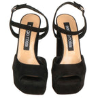 Sergio Rossi Black Velvet Sandal