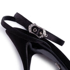 Dolce & Gabbana Black Goatskin Sandal