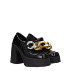 Stella McCartney Black Leather Platform Loafers