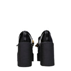 Stella McCartney Black Leather Platform Loafers