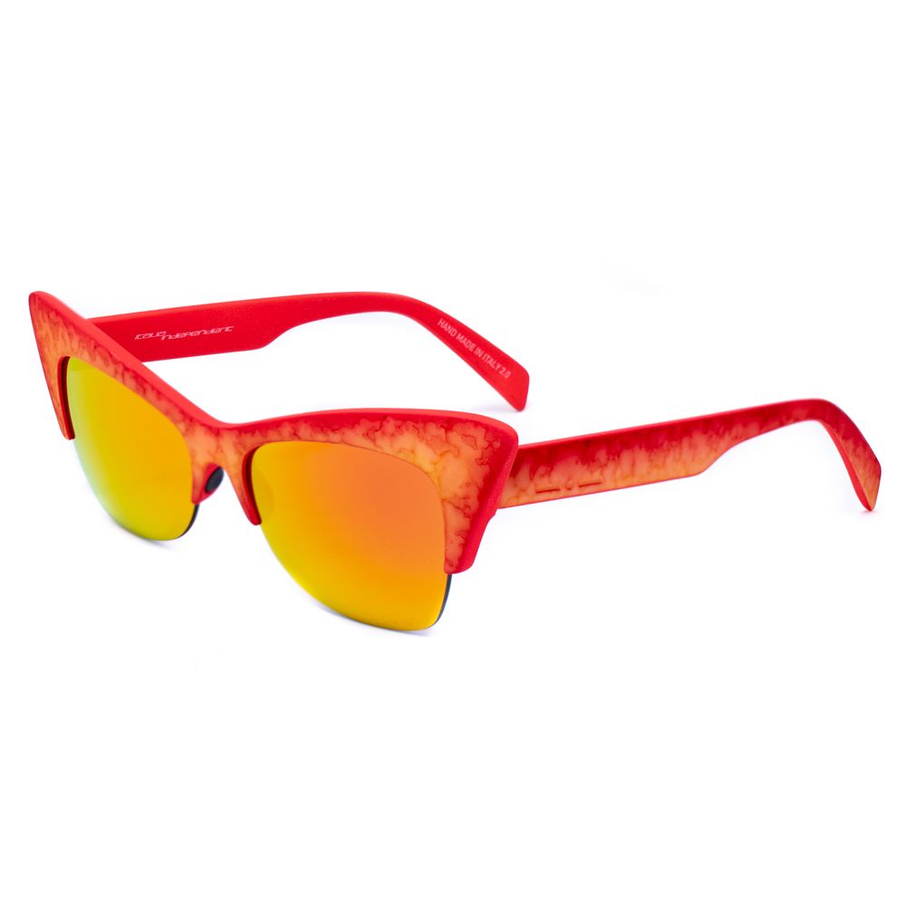 Italia Independent Red Acetate Sunglasses
