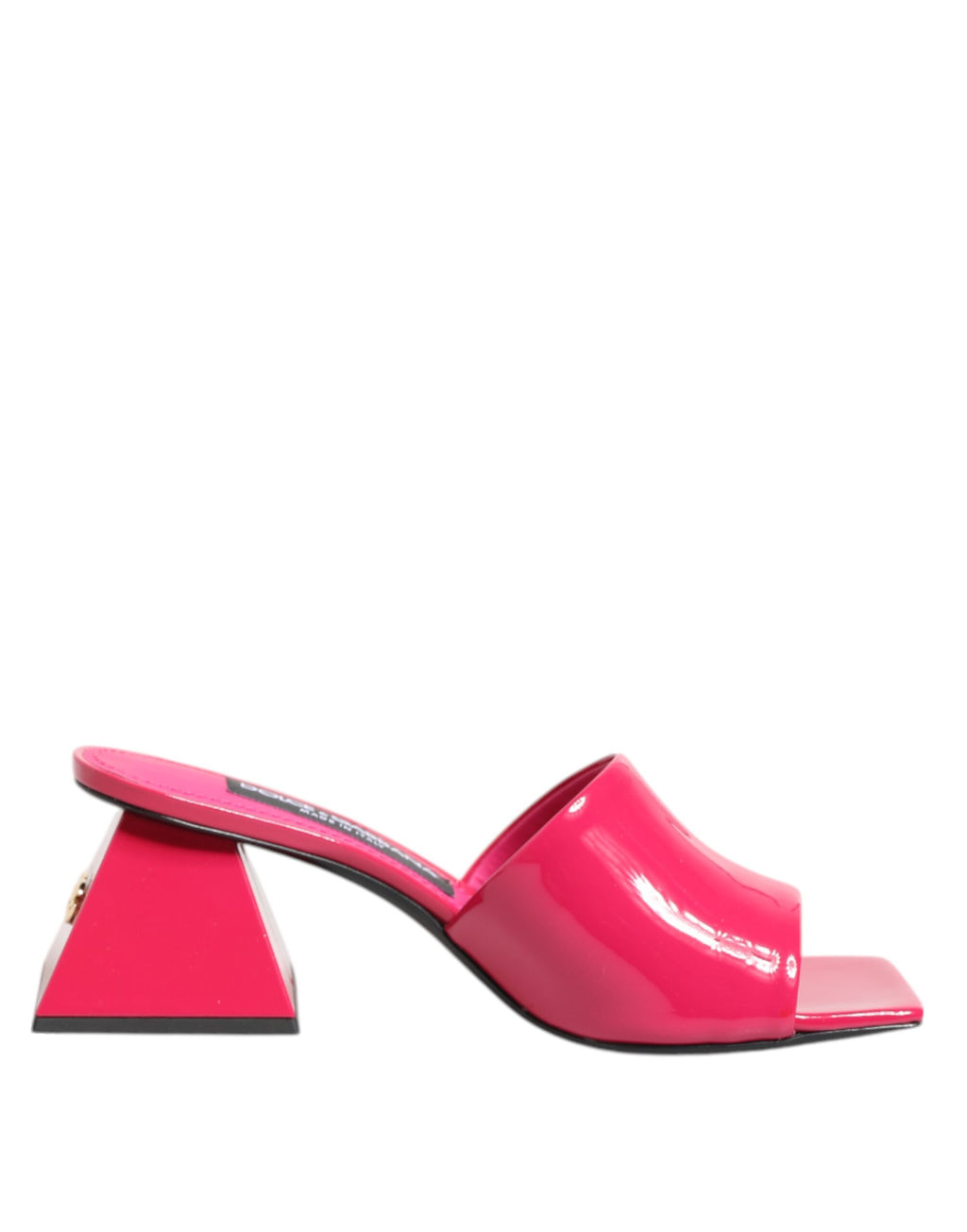 Dolce & Gabbana Pink Open Toe Block Heel Mules Sandals Shoes