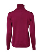 Dolce & Gabbana Fuchsia Wool Long Sleeves Turtleneck Sweater