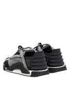 Dolce & Gabbana Black Gray NS1 Low Top Sneakers Shoes