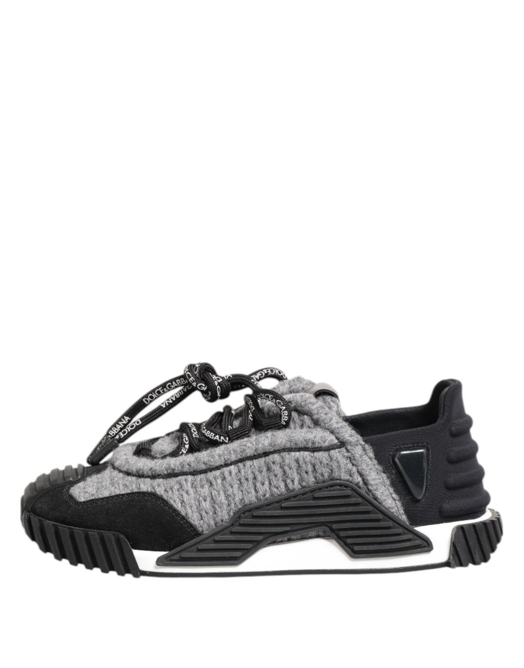 Dolce & Gabbana Black Gray NS1 Low Top Sneakers Shoes