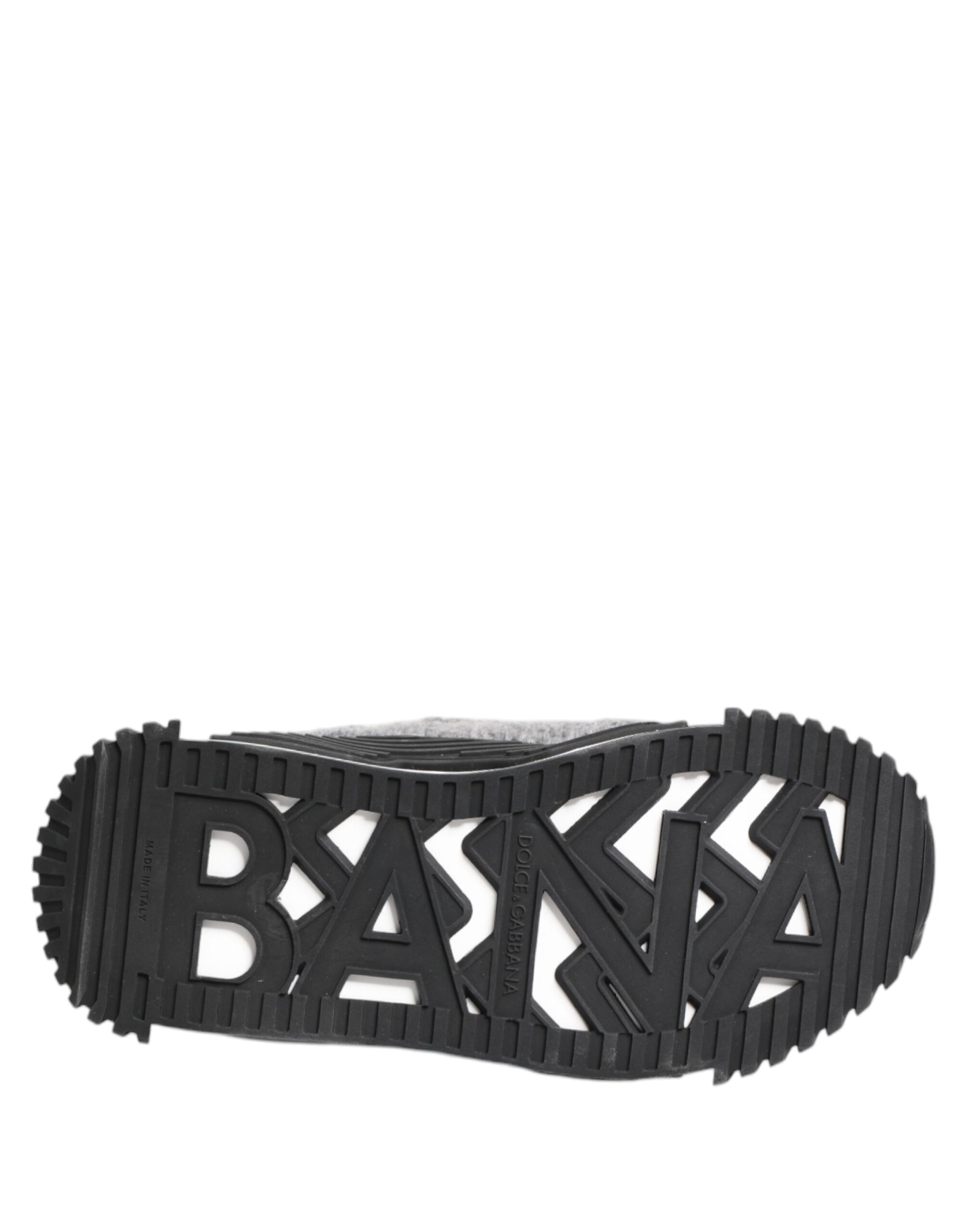 Dolce & Gabbana Black Gray NS1 Low Top Sneakers Shoes