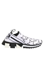 Dolce & Gabbana White Stars Sorrento Low Top Sneakers Shoes