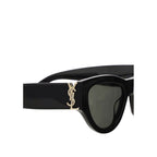 Saint Laurent Black Acetate Sunglasses