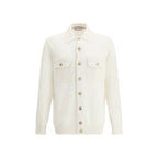 Brunello Cucinelli White Cashmere Cardigan