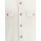 Brunello Cucinelli White Cashmere Cardigan