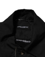 Dolce & Gabbana Black Patch Pocket Full Zip Bomber Jacket