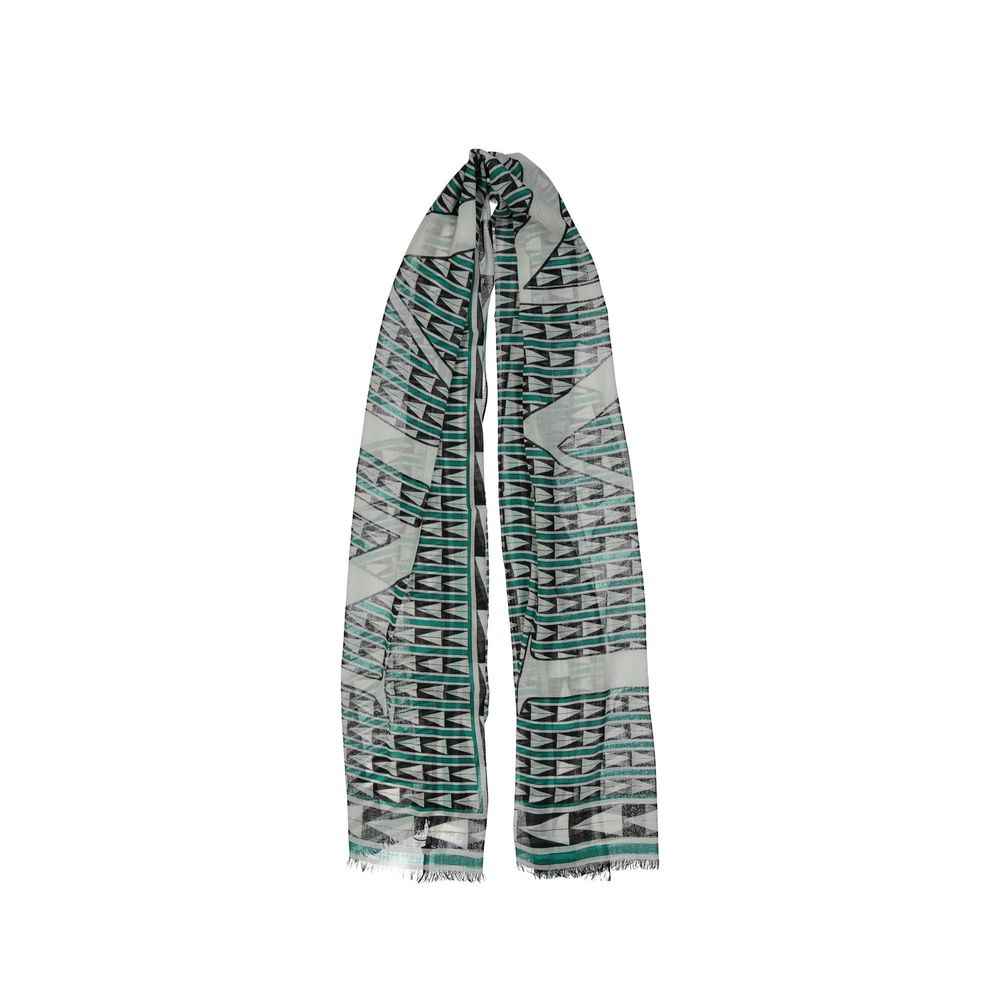 Lanvin Green Wool Scarf