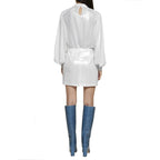 BLANCA VITA White Polyester Casual Dress
