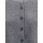Loulou De Saison Gray Cashmere Cardigan