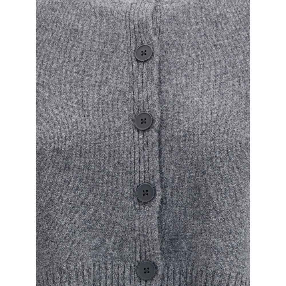 Loulou De Saison Gray Cashmere Cardigan