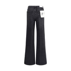RE/DONE Black Cotton Flared Jeans