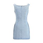 Magda Butrym Light Blue Cotton Casual Dress