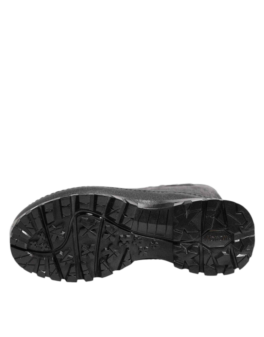 Dolce & Gabbana Metallic Black Pull On Rain Boots Men Shoes