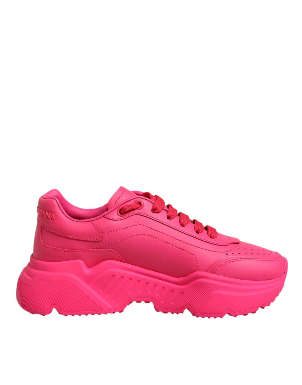 Dolce & Gabbana Pink Leather Daymaster Low Top Sneakers Shoes