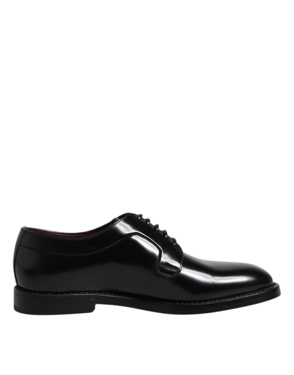 Dolce & Gabbana Black Calf Leather Lace Up Dress Shoes