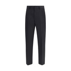 Our Legacy Black Fleece Wool Chino Pants
