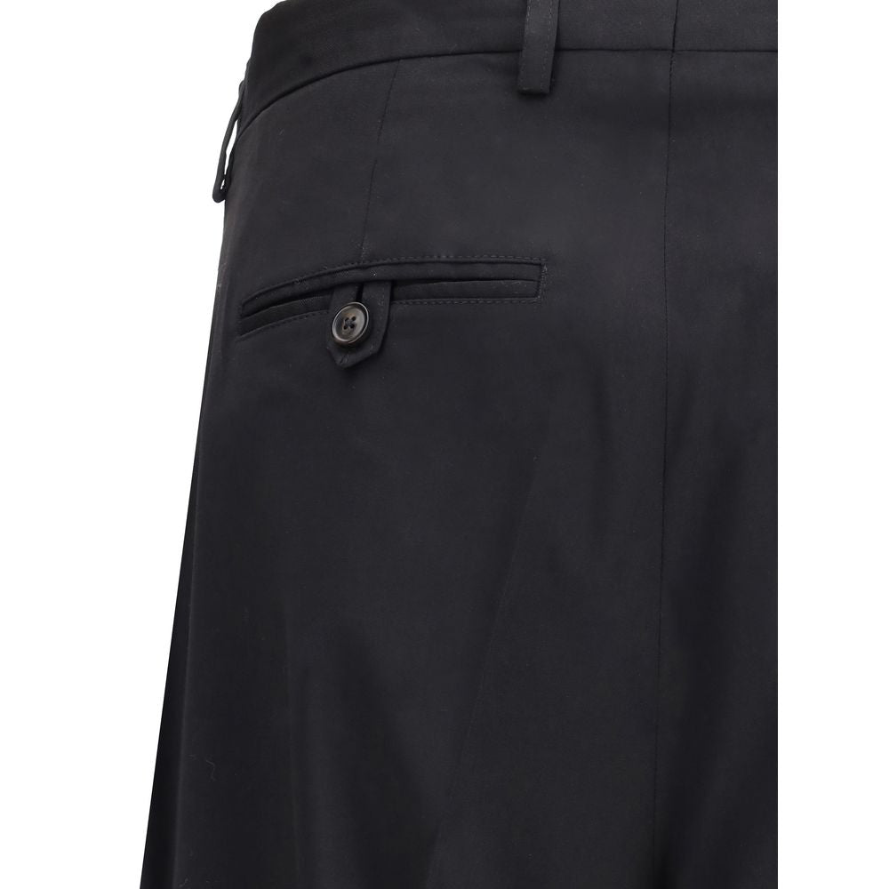 Our Legacy Black Fleece Wool Chino Pants