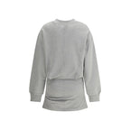 The Attico Gray Cotton Sweatshirt