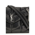 Saint Laurent Black Lamb Ovis Aries Aries Shoulder Bag