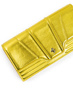 Ferrari Metal Yellow GT patent leather purse