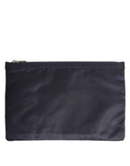 Dolce & Gabbana Blue DG Logo Patch Embellished Pouch Clutch Men Borse Bag