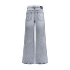 Mother Denim Gray Cotton Jeans Denim