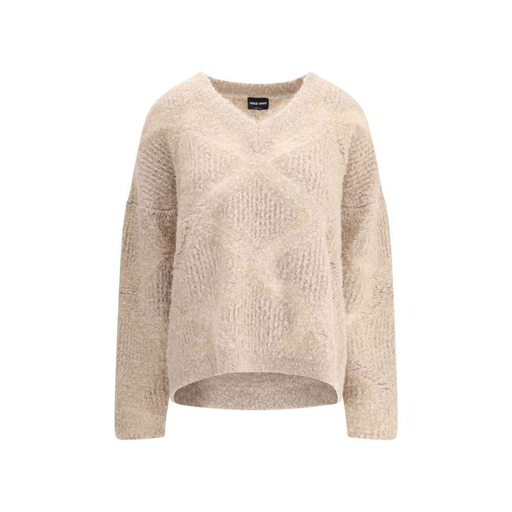 Giorgio Armani V-neck cashmere and alpaca blend Sweater