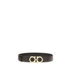 Ferragamo Brown Calf Leather Bos Taurus Belt