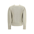 Marant Etoile Cream Cotton Sweatshirt