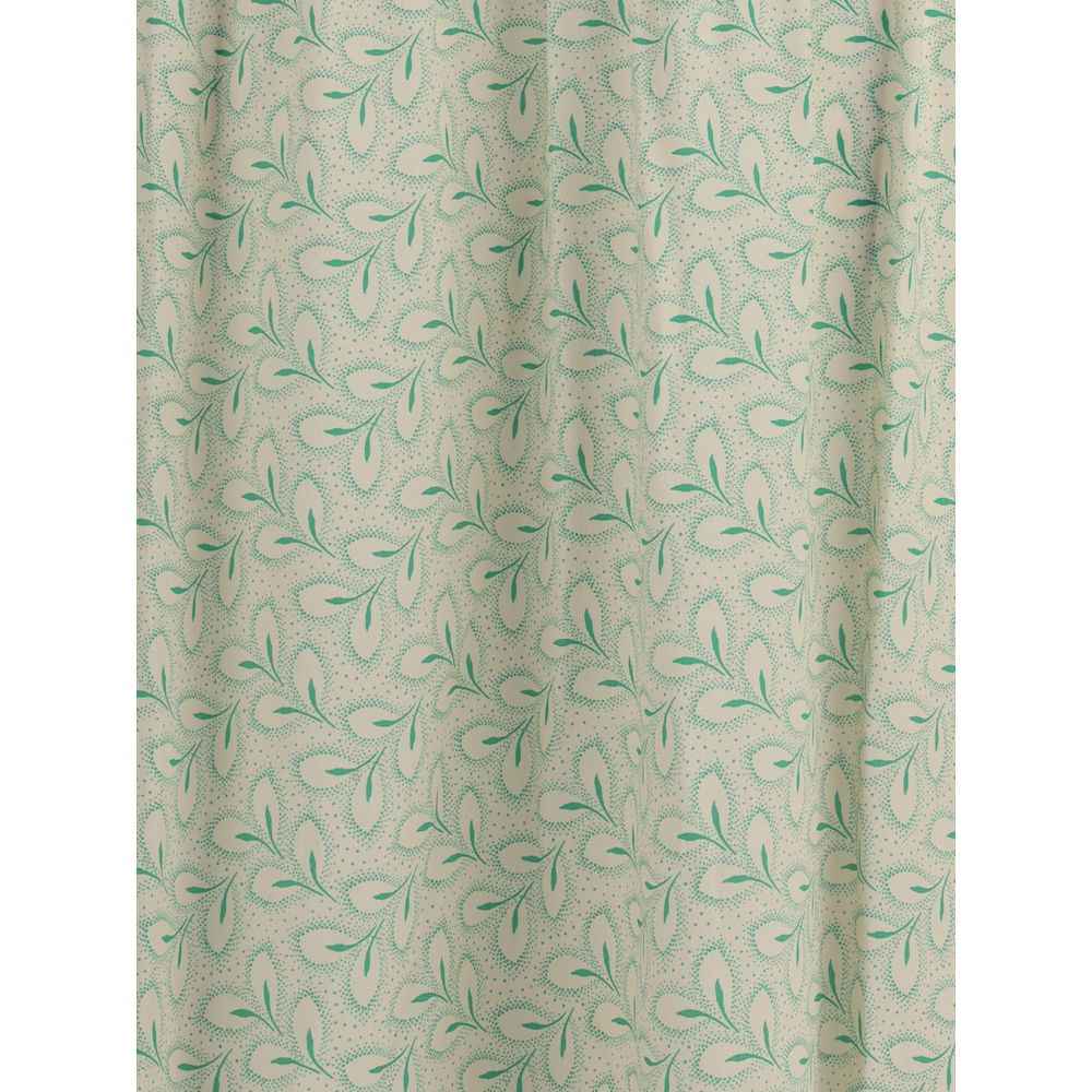 Kristina Ti Silk long Dress with foliage print